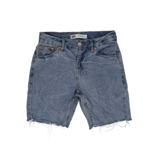 Levi's 511 Slim Distressed Denim Shorts Blue Size 27 Cotton Vintage