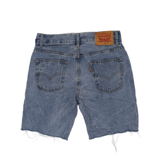 Levi's 511 Slim Distressed Denim Shorts Blue Size 27 Cotton Vintage