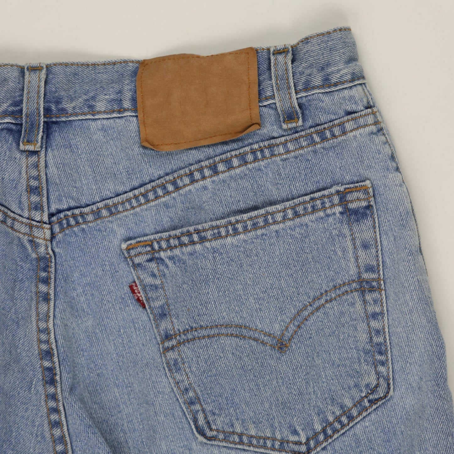 Levi's Vintage Light Blue Denim Shorts 34W Cotton 9.5 Inch Inseam