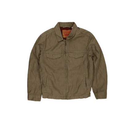 Levi Strauss & Co Khaki Cotton Casual Jacket Men Medium Vintage