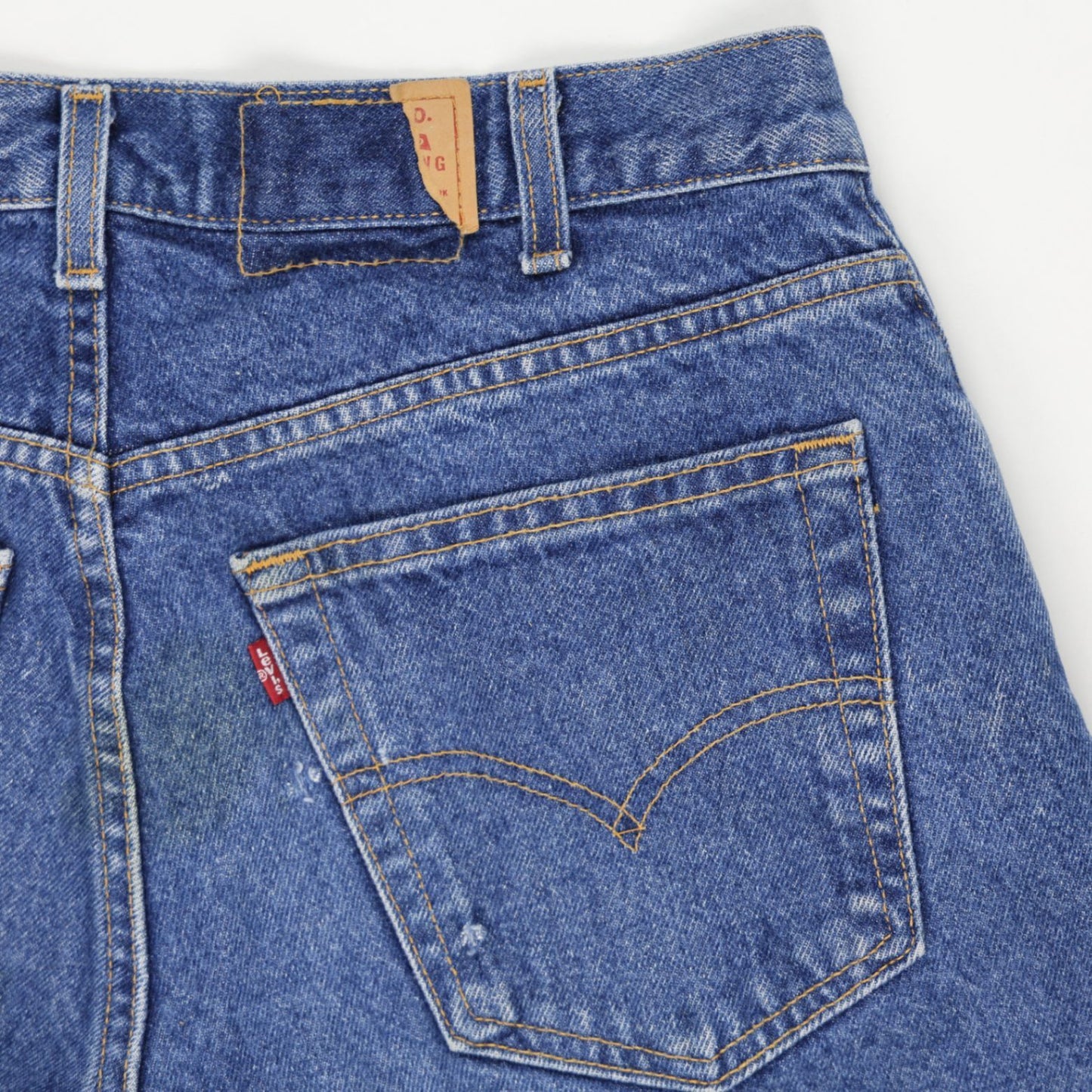 Levi's Vintage Blue Denim Cut Off Shorts Medium 23 cm Inseam Cotton Denim