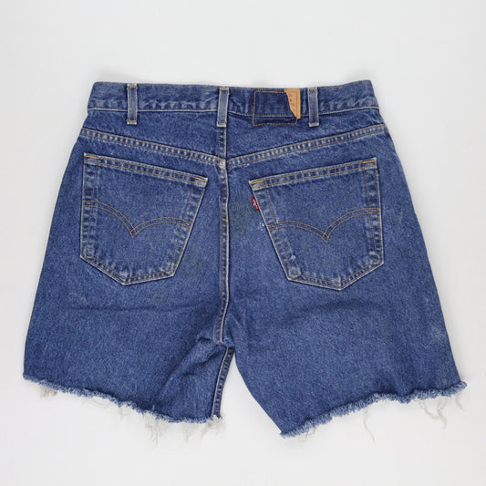 Levi's Vintage Blue Denim Cut Off Shorts Medium 23 cm Inseam Cotton Denim