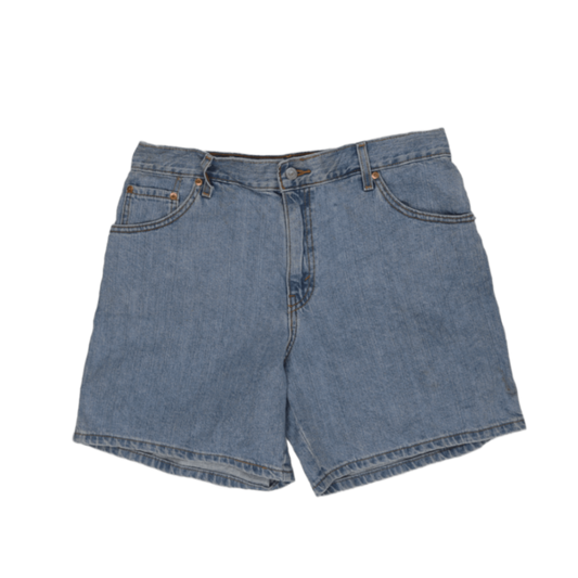 Levi's 550 Relaxed Fit Denim Shorts Light Blue Size 14 100% Cotton Vintage