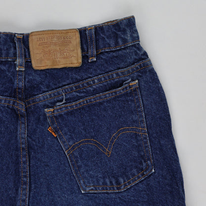 Levi's 619 Vintage High Rise Cut Off Denim Shorts Blue W32 Cotton Denim