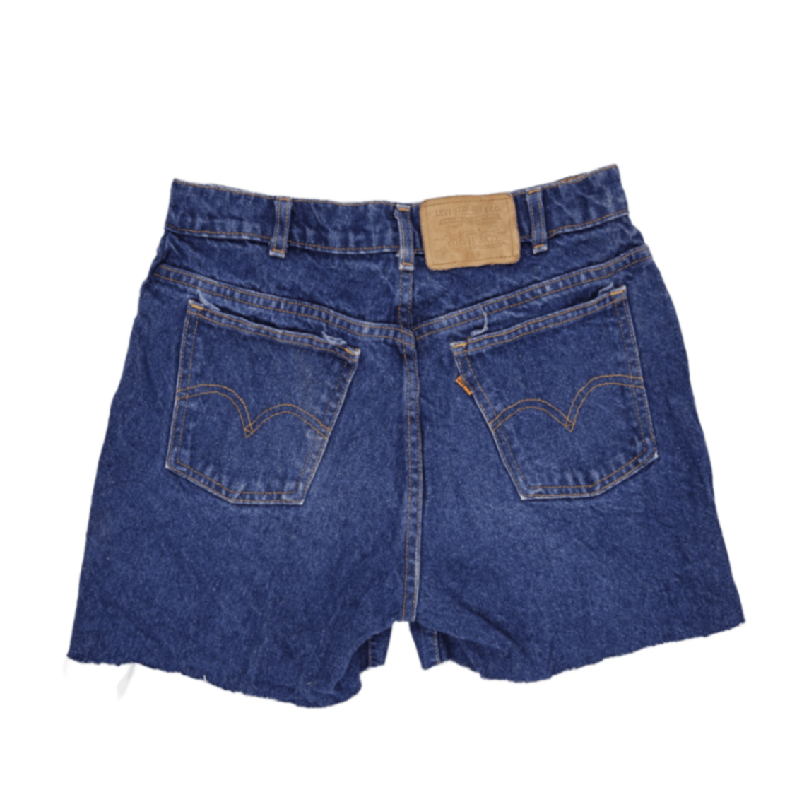 Levi's 619 Vintage High Rise Cut Off Denim Shorts Blue W32 Cotton Denim
