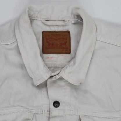 Levi's Vintage XXL Stone Grey Cotton Denim Trucker Jacket for Men