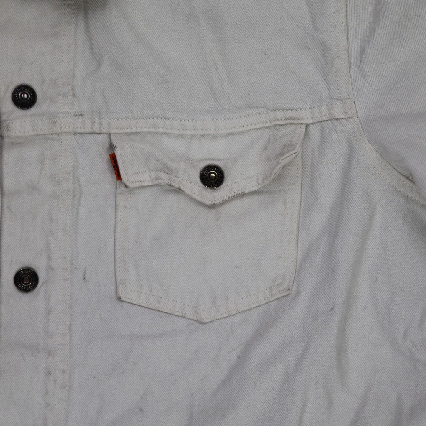 Levi's Vintage XXL Stone Grey Cotton Denim Trucker Jacket for Men