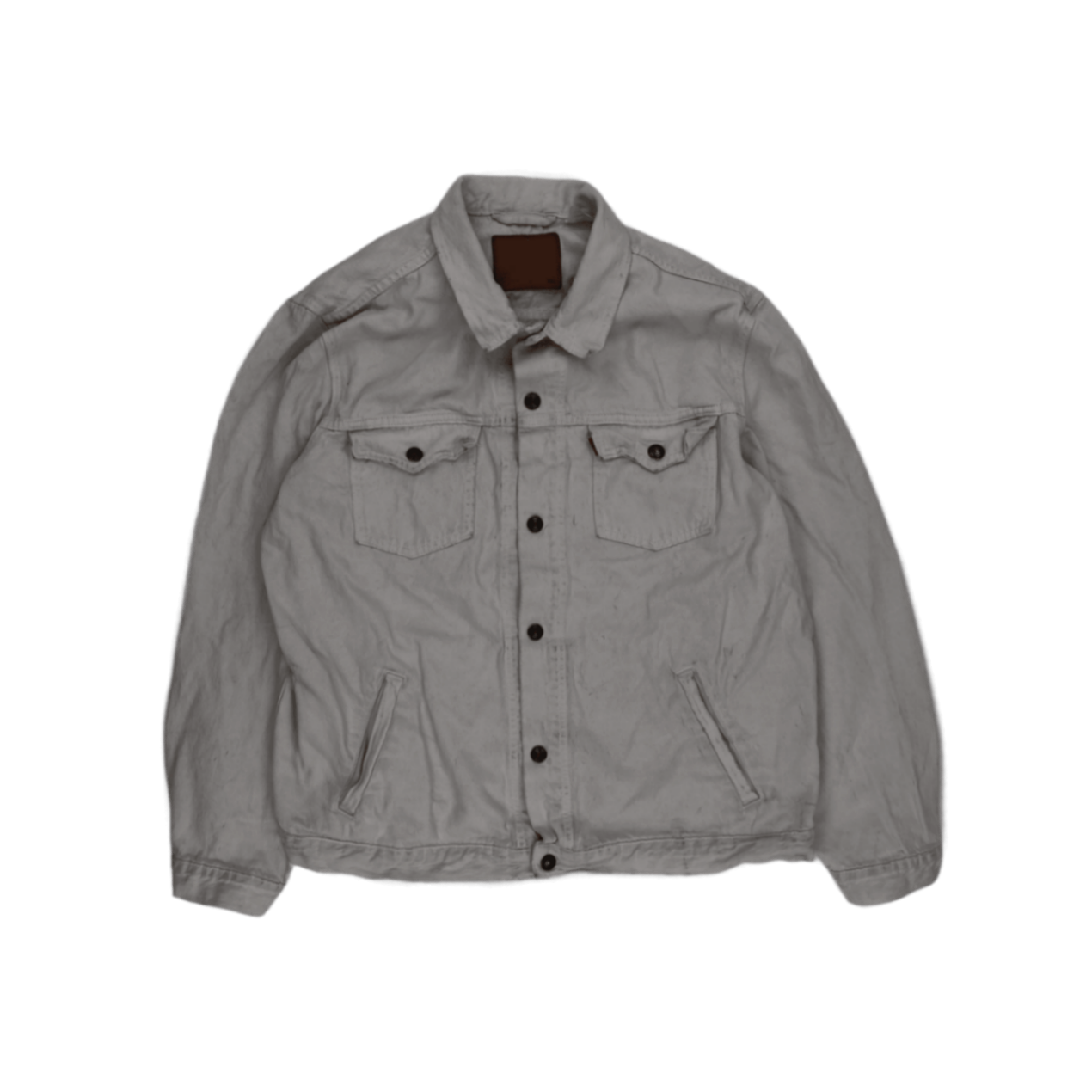 Levi's Vintage XXL Stone Grey Cotton Denim Trucker Jacket for Men