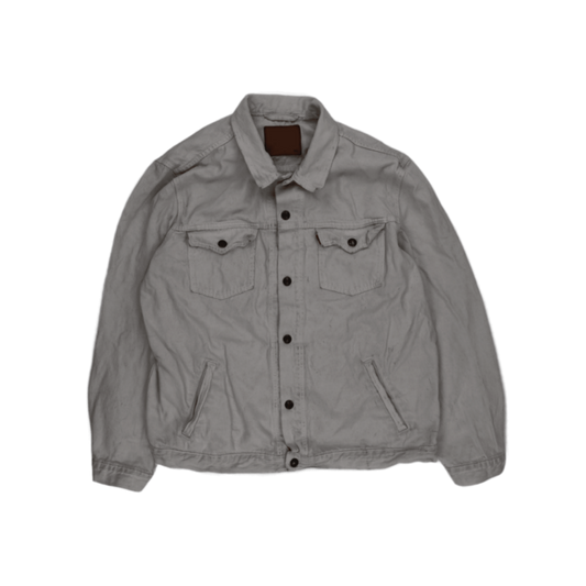 Levi's Vintage XXL Stone Grey Cotton Denim Trucker Jacket for Men