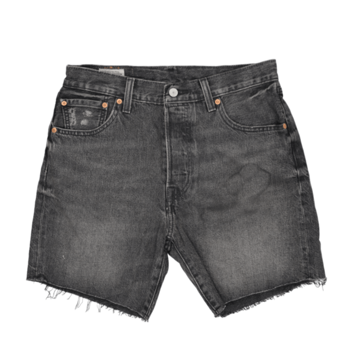 Levi's 501 93 Vintage Black Denim Cut Off Shorts W31 100 Cotton