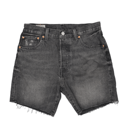 Levi's 501 93 Vintage Black Denim Cut Off Shorts W31 100 Cotton