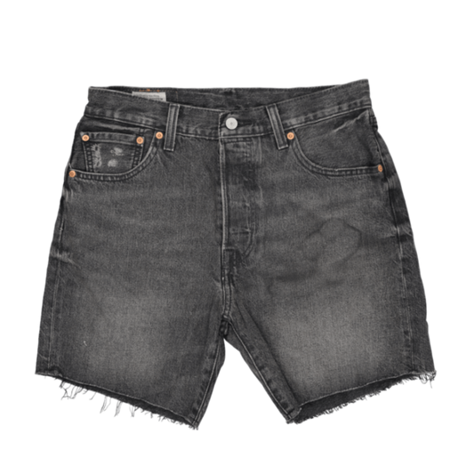 Levi's 501 93 Vintage Black Denim Cut Off Shorts W31 100 Cotton