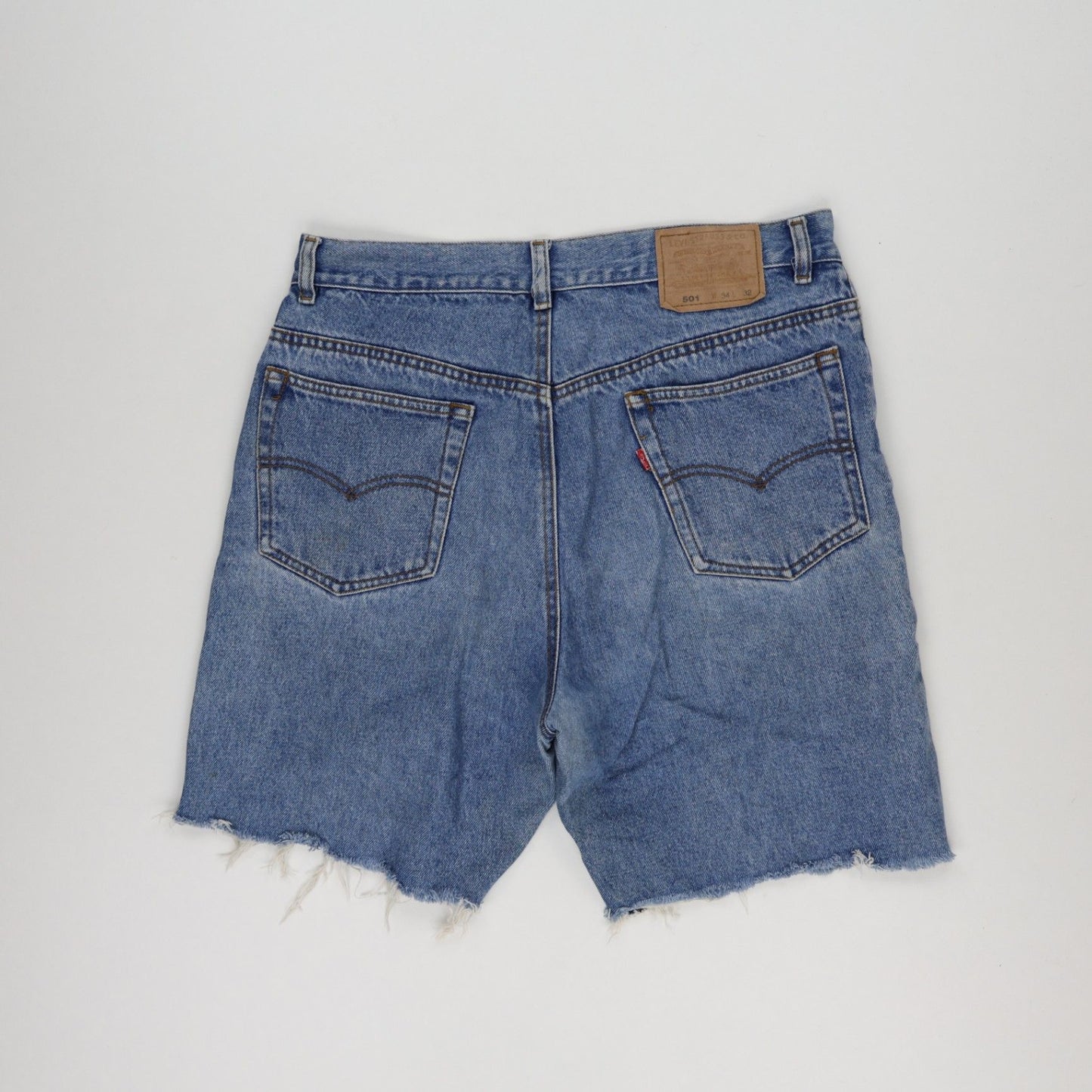 Levi's 501 Vintage Denim Shorts Blue W34 L32 Cotton Denim