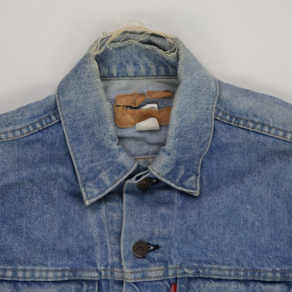 Levi's Vintage Blue Denim Trucker Jacket Size L Cotton