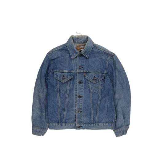 Levi's Vintage Blue Denim Trucker Jacket Size L Cotton
