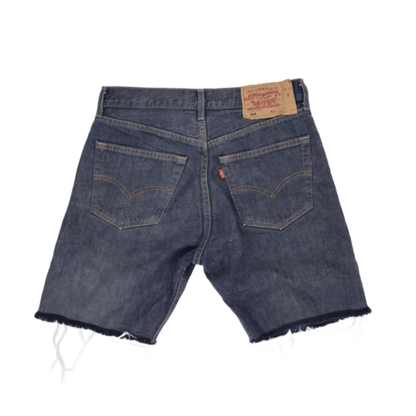 Levi's 501 Distressed Denim Shorts Blue W31 L32 Cotton Vintage
