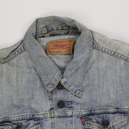 Levi's Vintage Denim Trucker Jacket Light Blue Women's Size S Cotton