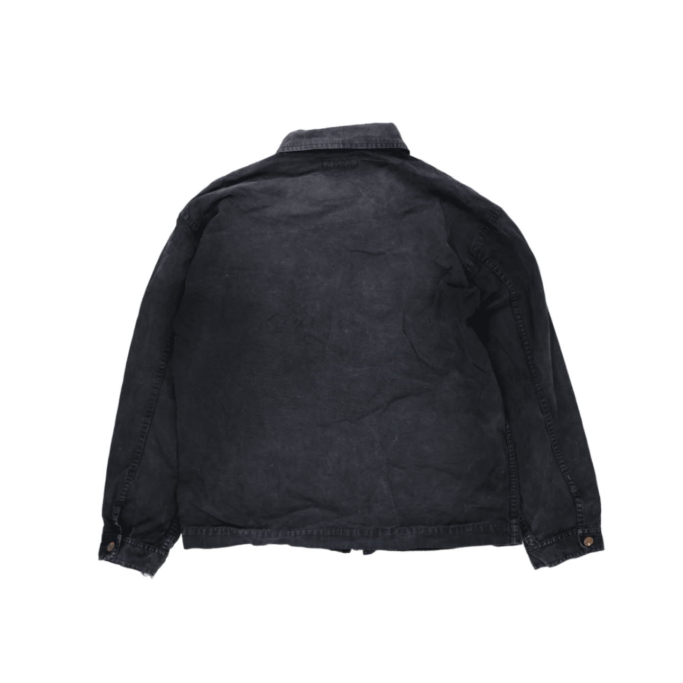 Wrangler Vintage Black Cotton Zip Up Jacket Size XL Mens Casual Outerwear