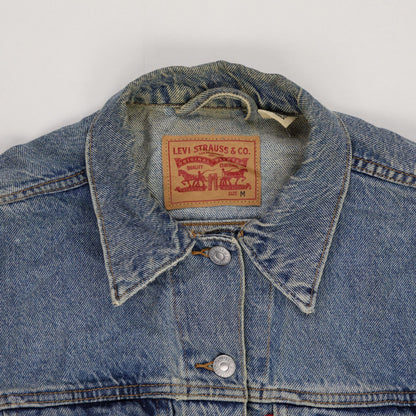 Levi's Men's Blue Denim Trucker Jacket Size Medium Vintage Cotton