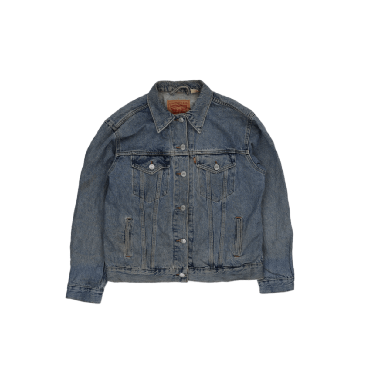 Levi's Men's Blue Denim Trucker Jacket Size Medium Vintage Cotton