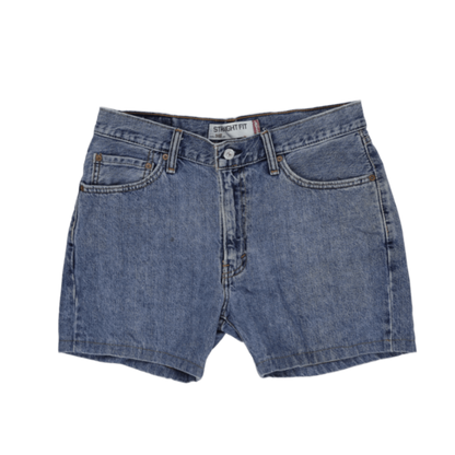 Levi's 505 Vintage Straight Fit Denim Shorts Blue W33 Cotton Denim