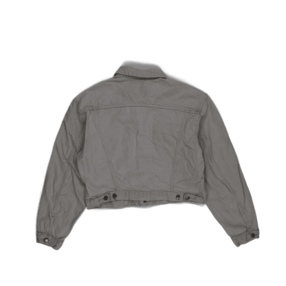Levi's Vintage Stone Grey Cropped Denim Jacket Women's Size Small Cotton