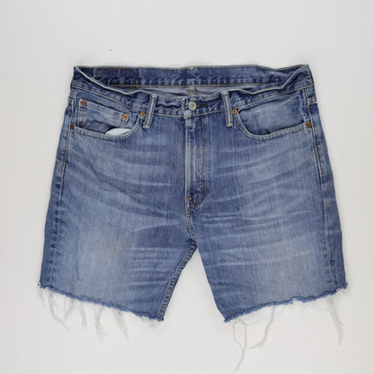 Levi's 511 Men's Blue Denim Cut Off Shorts Size W36 Cotton