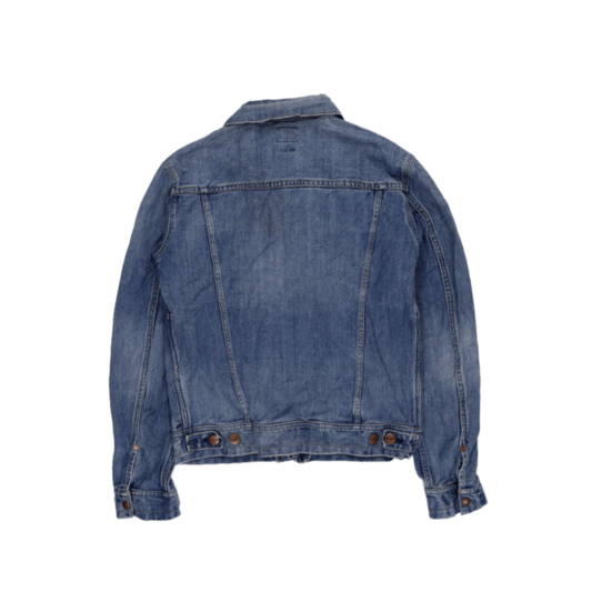 Wrangler Vintage Blue Denim Jacket for Men Size Large Cotton