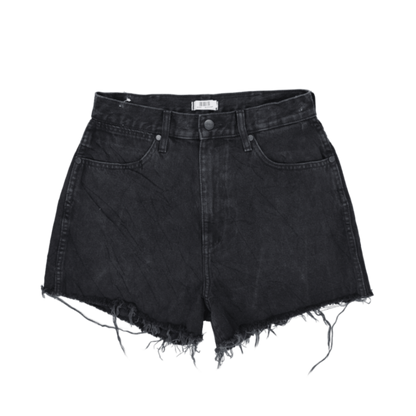 Wrangler Vintage High Waist Shorts Black W28 Cotton 6.5 Inch Inseam