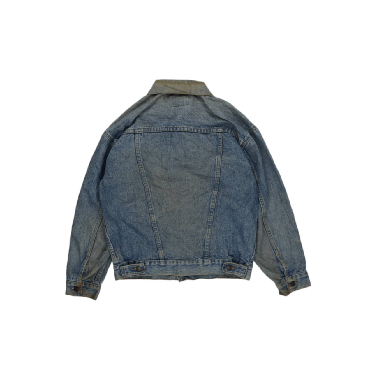 Levi's Vintage Blue Denim Trucker Jacket Large Cotton 63cm Pit to Pit 68cm Collar to Hem 61cm Sleeve Length