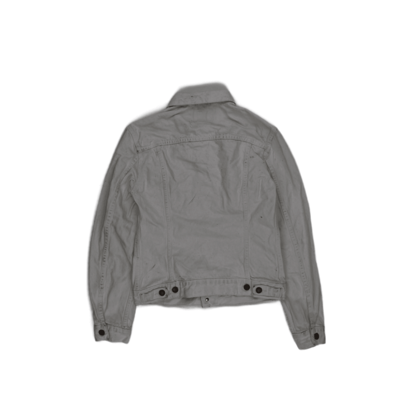 Levi's White Denim Trucker Jacket Size M Vintage Cotton