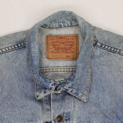 Levi's 70503 Denim Trucker Jacket Light Blue Large Cotton Vintage