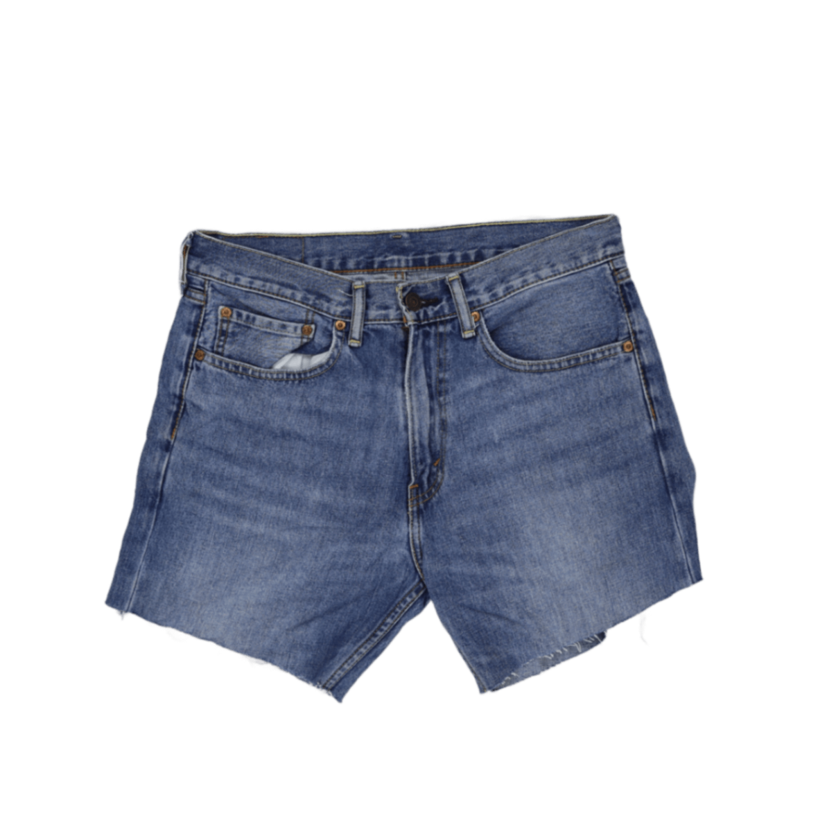 Levi's 505 Vintage Blue Denim Shorts W31 Cotton Cut-Offs