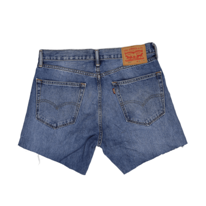 Levi's 505 Vintage Blue Denim Shorts W31 Cotton Cut-Offs