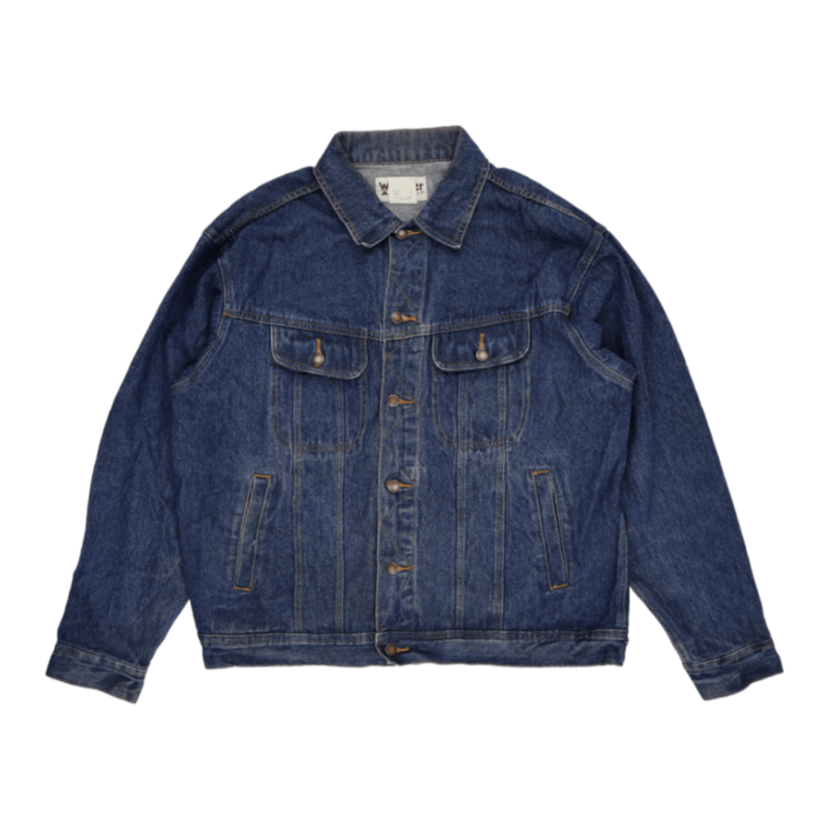 Wrangler Vintage Denim Trucker Jacket Blue XL 100% Cotton Men's Clothing