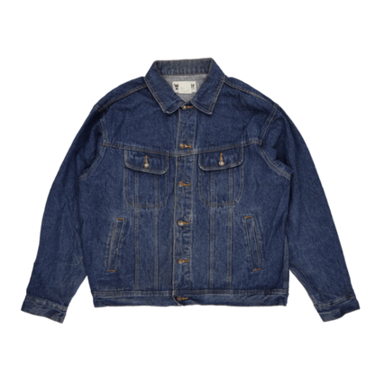 Wrangler Vintage Denim Trucker Jacket Blue XL 100% Cotton Men's Clothing