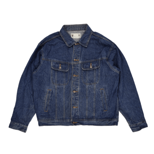 Wrangler Vintage Denim Trucker Jacket Blue XL 100% Cotton Men's Clothing