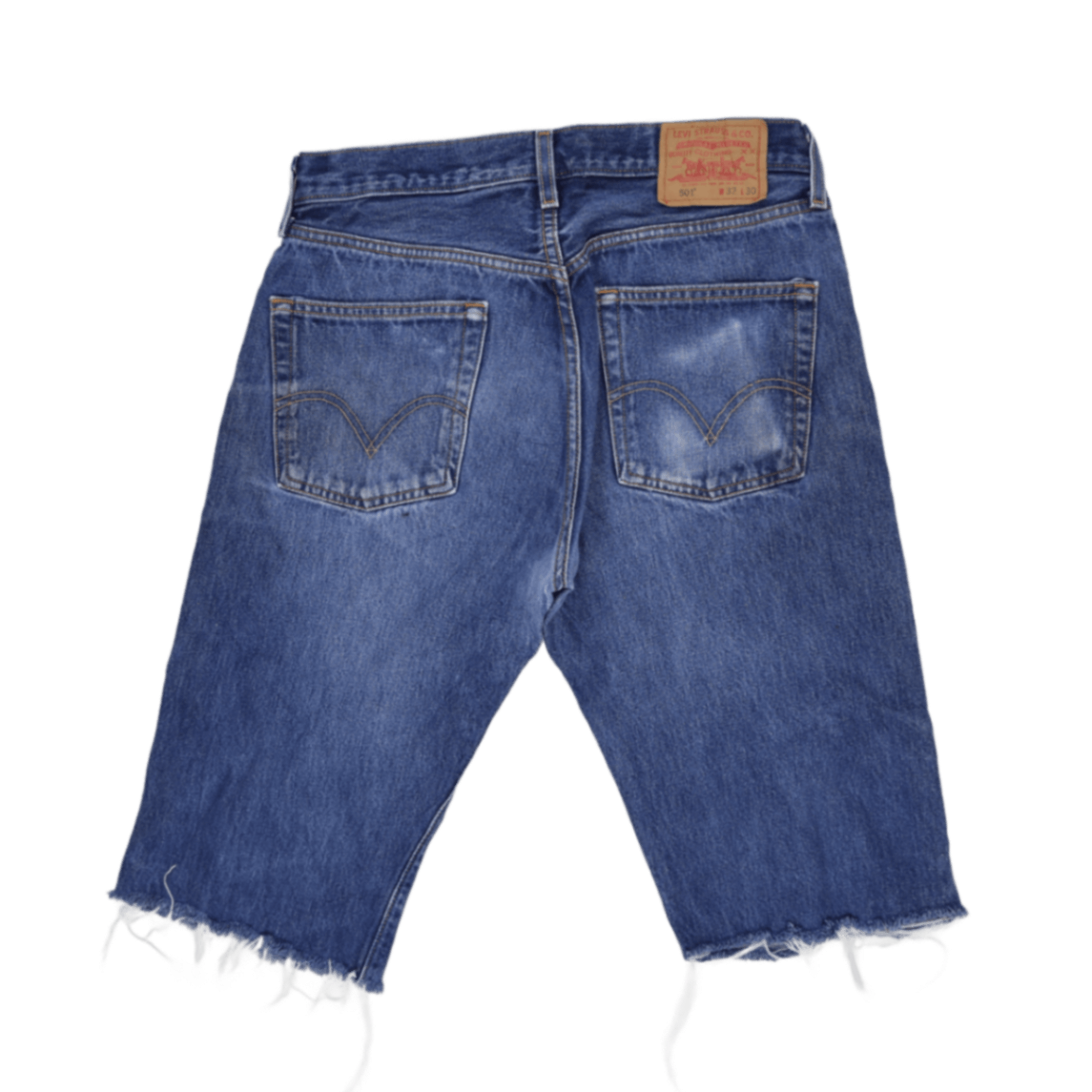 Levi's 501 Vintage Men's Denim Shorts Blue W32 L30 100% Cotton Cut-Off