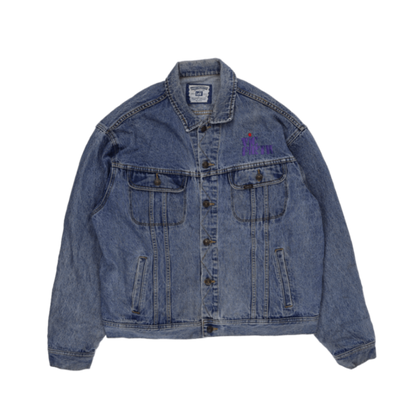Lee Vintage Denim Jacket Blue XL 100 Percent Cotton Collared