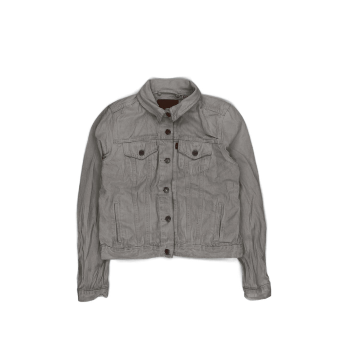 Levi's White Denim Trucker Jacket Large Cotton Vintage