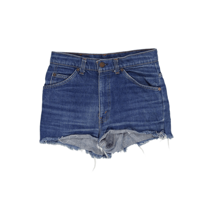 Levi's Vintage High Waisted Blue Denim Cut Off Shorts W31 Cotton