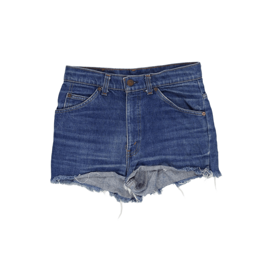Levi's Vintage High Waisted Blue Denim Cut Off Shorts W31 Cotton