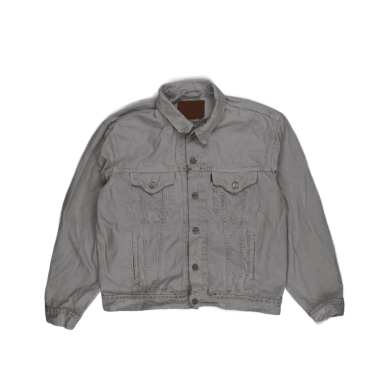 Levi's Strauss & Co Vintage White Denim Trucker Jacket Size Large Cotton