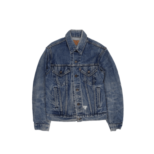 Levi's Vintage Blue Denim Trucker Jacket Size 36 Medium Cotton