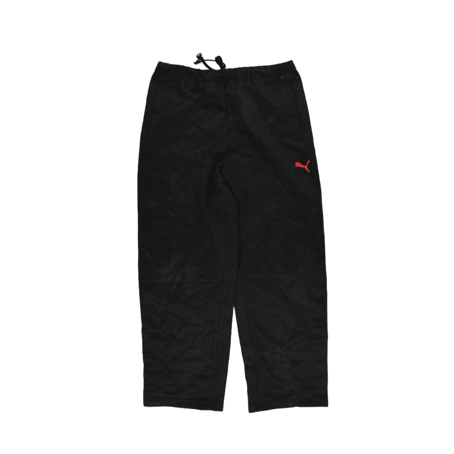 PUMA Boys Track Pants Black 160 Polyester Vintage 13-14 Years