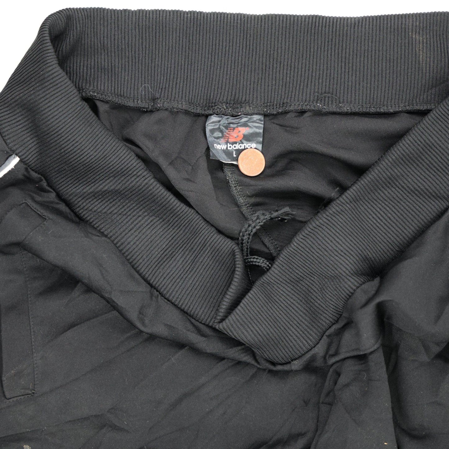 New Balance Black Track Joggers Large Cotton Blend Men's Clothing