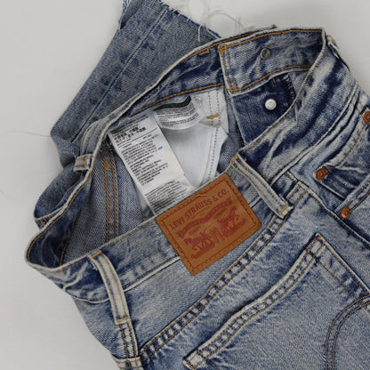 Levi's Vintage Blue Denim Shorts W30 Casual Cotton High Waisted Distressed