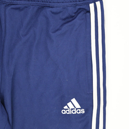adidas Navy Blue Track Pants Large 76 cm Inseam 91 cm Waist Polyester