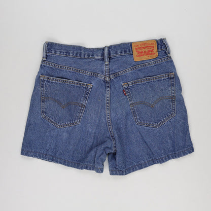 Levi's 550 Vintage Relaxed Fit Blue Denim Shorts W34 100 Cotton