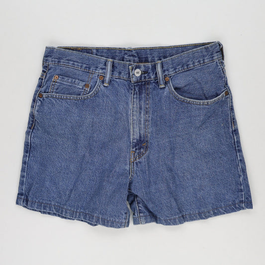 Levi's 550 Vintage Relaxed Fit Blue Denim Shorts W34 100 Cotton